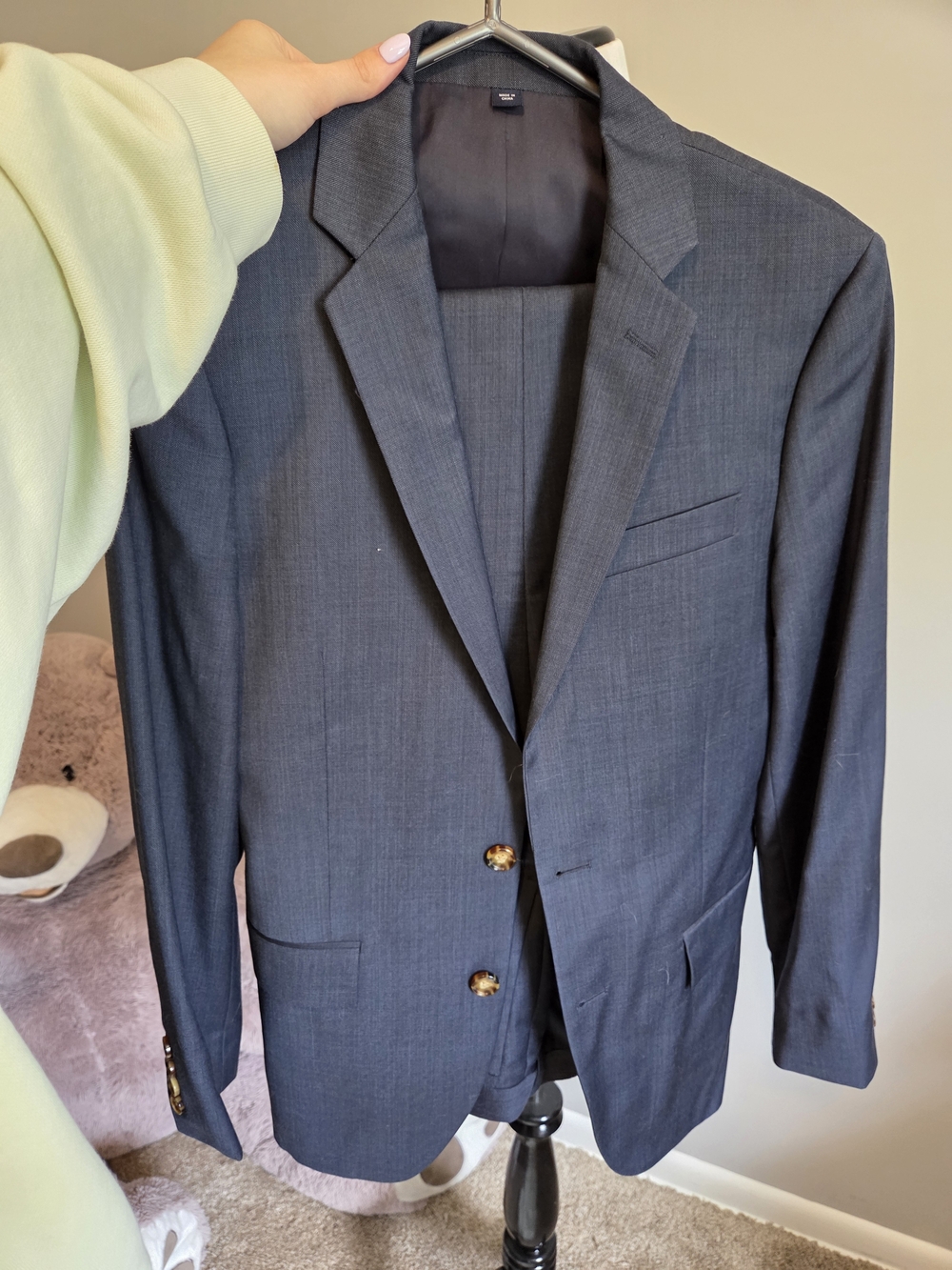 J. Crew Men's Dark Navy Two-Button Sport Coat